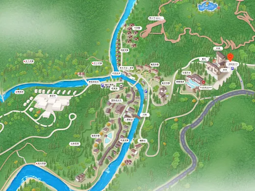 清涧结合景区手绘地图智慧导览和720全景技术，可以让景区更加“动”起来，为游客提供更加身临其境的导览体验。